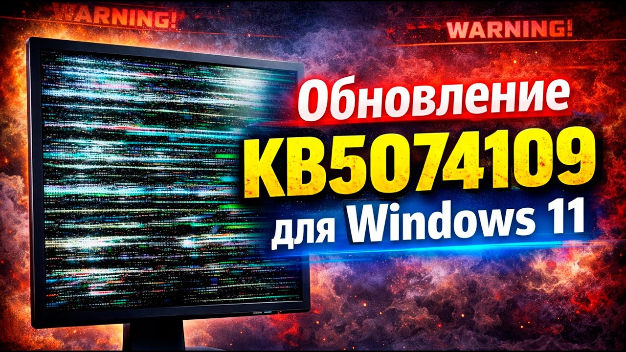 ⚠️ Обновление KB5074109 ломает Windows 11 Не устанавливай