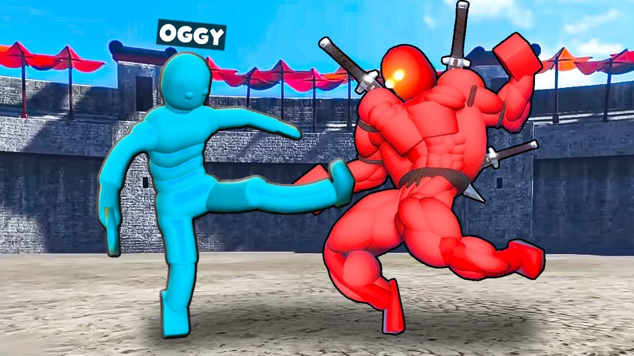 Npc Arena Battle Between Team Oggy And Team Red In Overgrowth