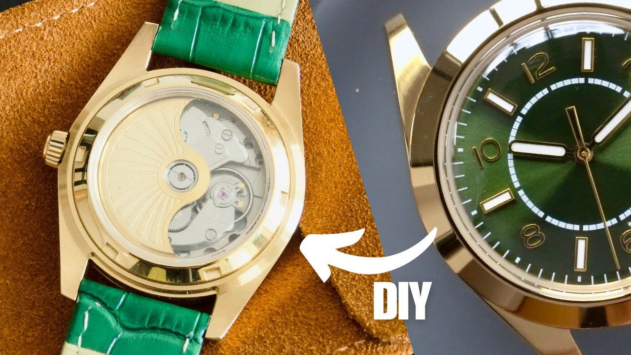 How To Build a Gold Seiko NH35 Watch From Scratch - Green and Gold Seiko Watch Mod