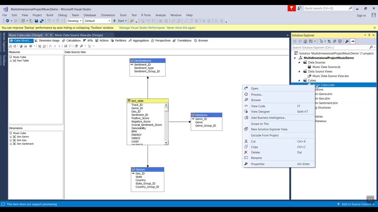 Cube Deployment Using Microsoft Visual Studio