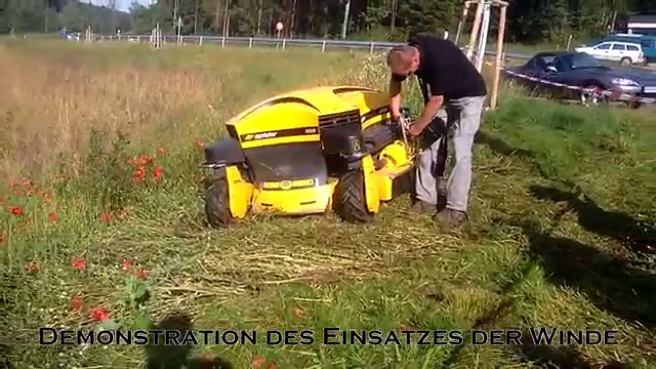 RC Slope Mower Spider ILDO2 - Einsatz der Winde