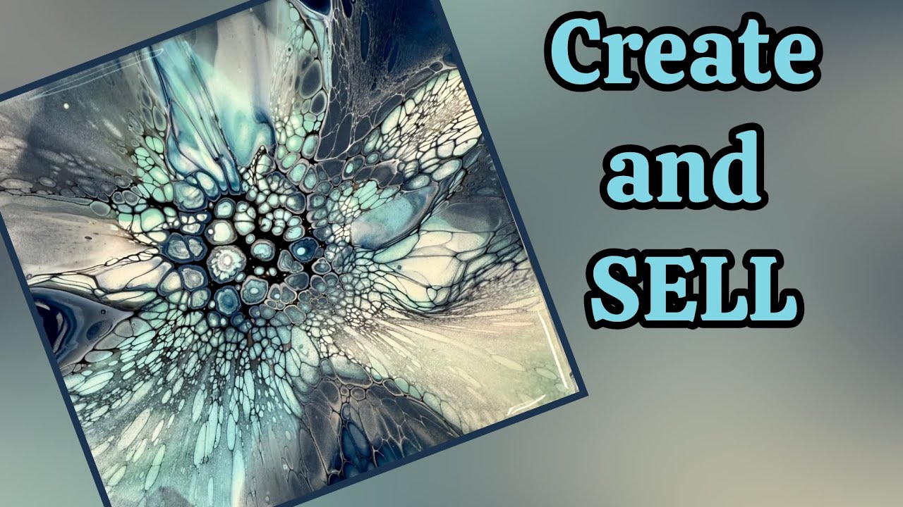 Gorgeous Blue Palette, Acrylic Pouring Tutorial #acrylicpainting #fluidart