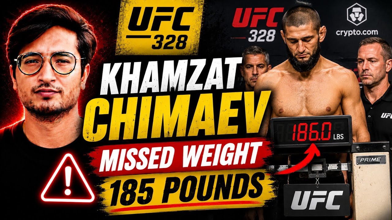 Khamzat Chimaev MISSES WEIGHT 😳 | UFC 328 Main Event Chaos Explained (Hindi)