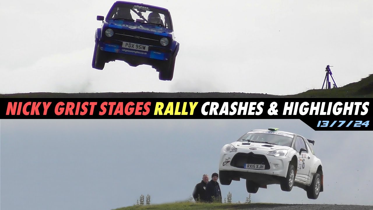 Nicky Grist Stages Rally Crashes, Highlights & Pure Sound, 13/7/24