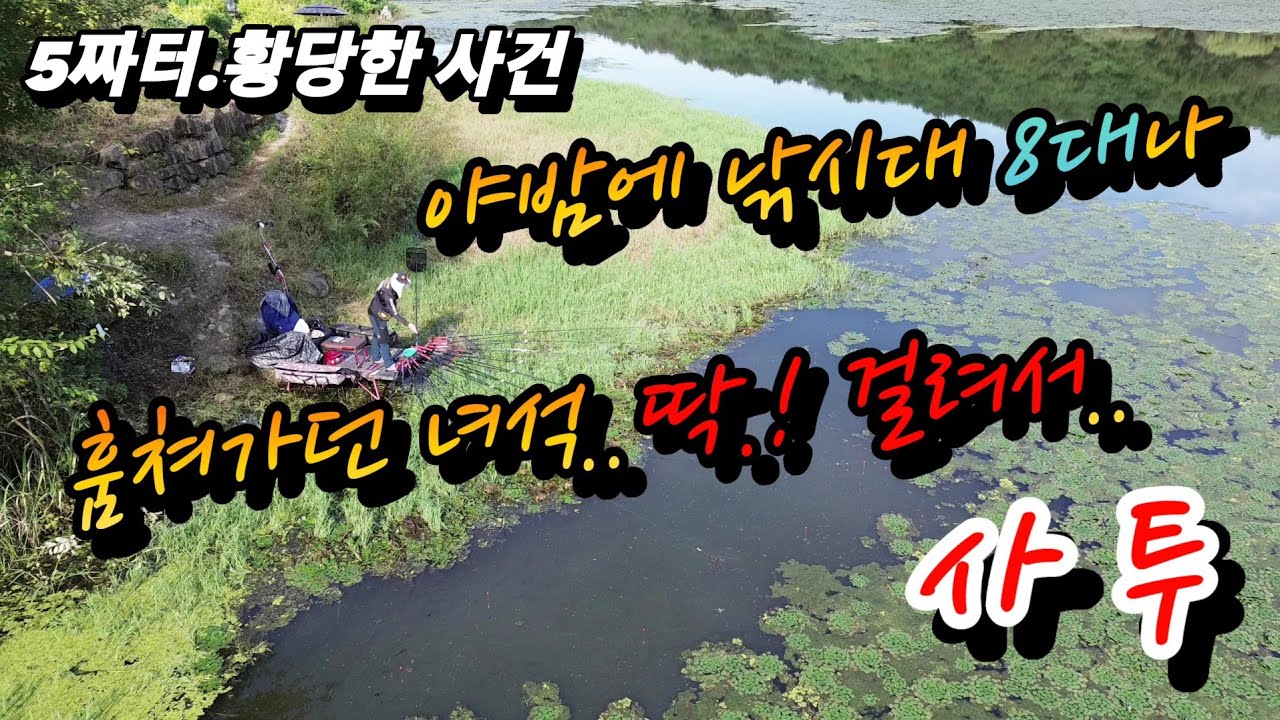 붕어낚시 . 옆 조사님까지 뛰어 오고 순식간에 일어난 충격적인 사실..태고의 5짜터 2번째 인생고기 (Korean big fishing)