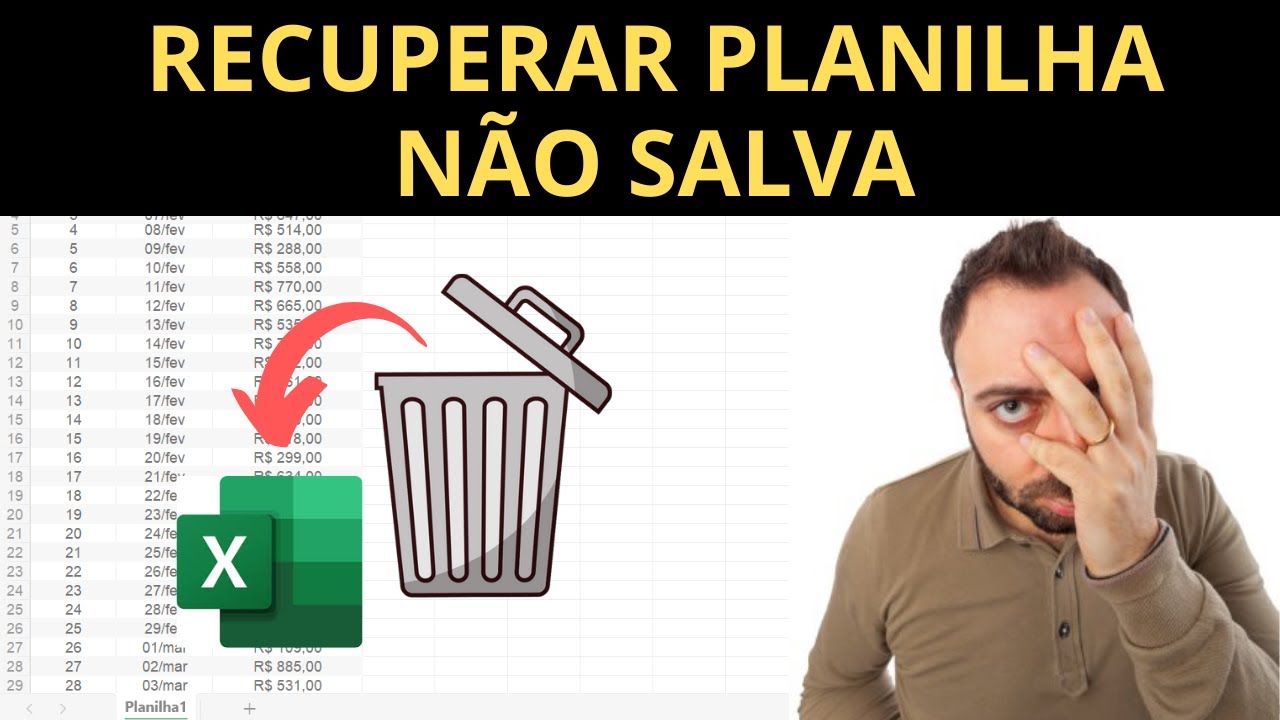 Recuperar Planilha Não Salva no Excel