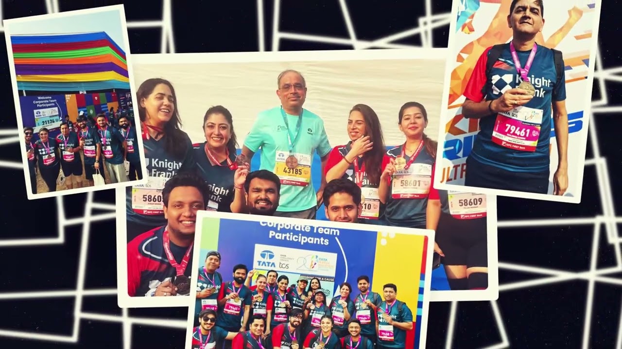 Knight Frank India at Tata Mumbai Marathon 2025!