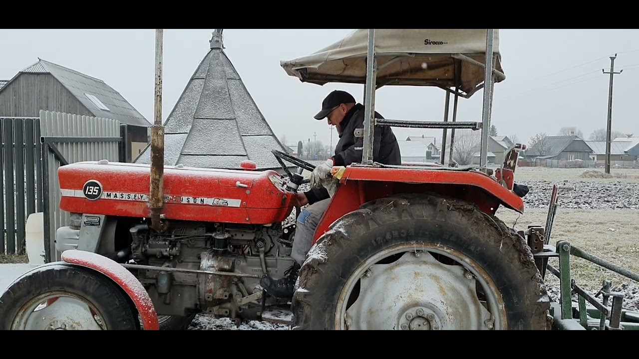 Massey Ferguson 135  coldstart -4°C