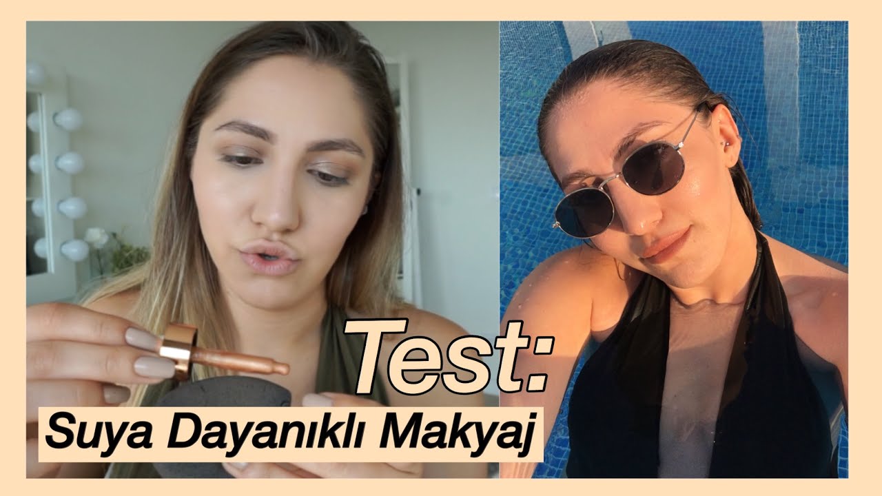BENİMLE HAVUZA HAZIRLAN | SUYA DAYANIKLI MAKYAJ TESTİ, UYGUN FİYATLI