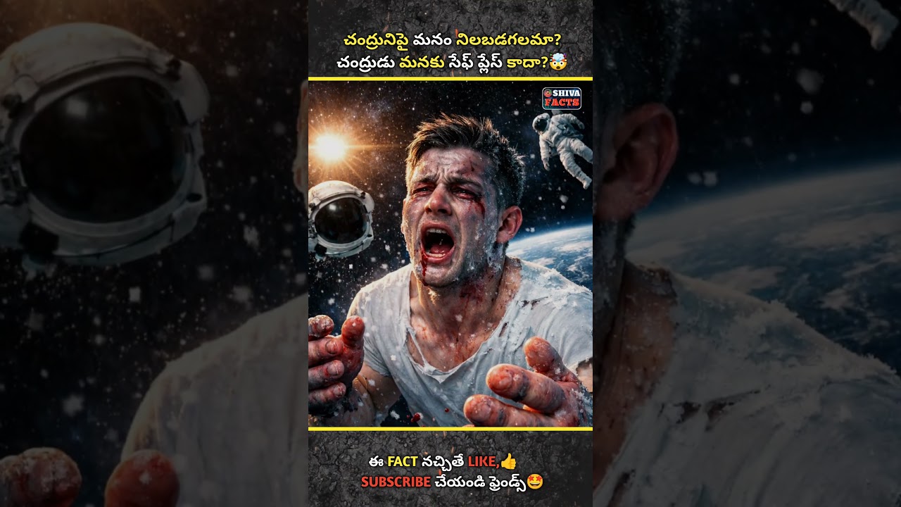 చంద్రునిపై మనం నిలబడితే ఏం జరుగుతుంది? 🤯 | Moon facts in Telugu 