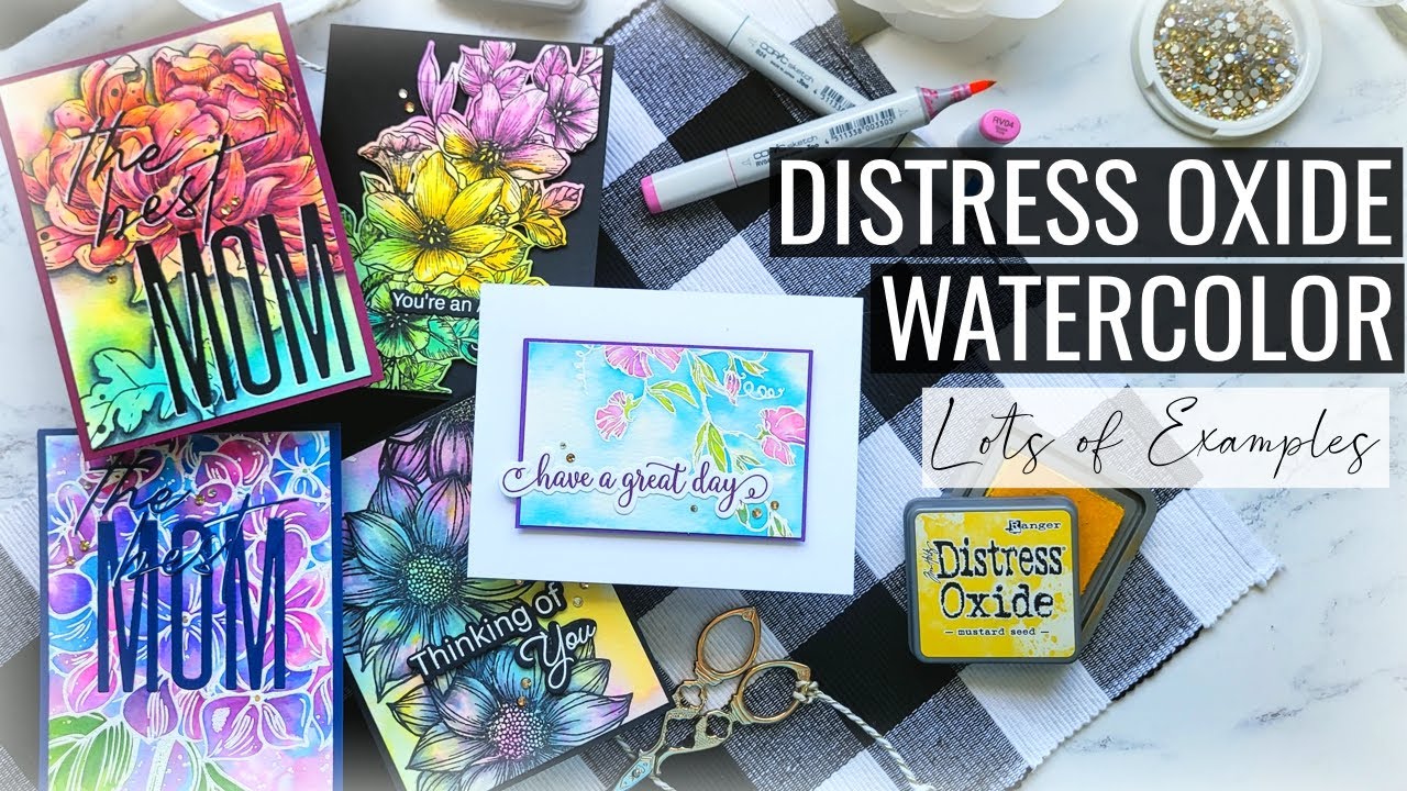 Distress Oxide Watercolor, SO Many Techniques