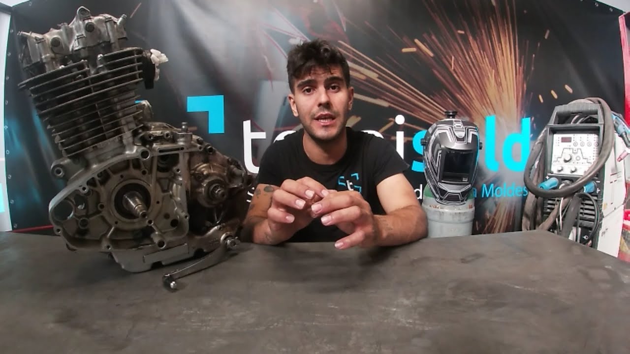 ¿Como reparar un cárter de moto? 🏍Soldadura TIG en aluminio💥
