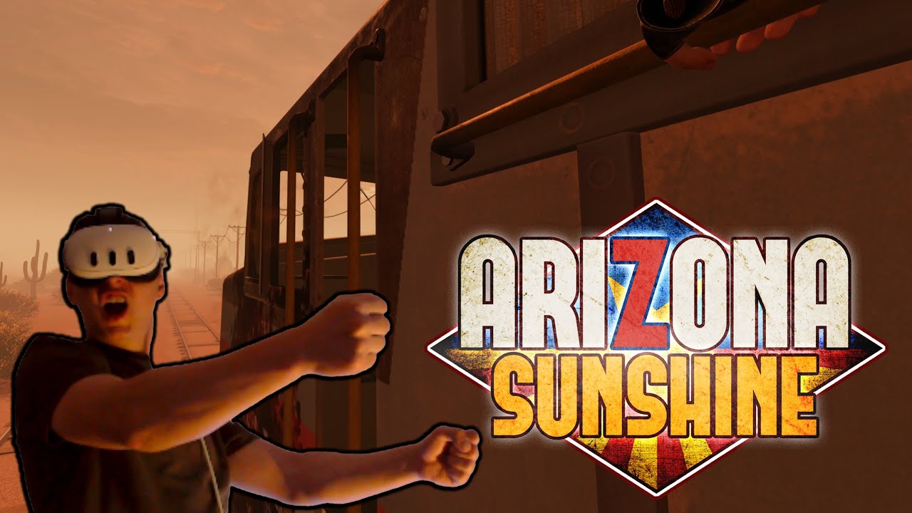 VR Игры ДЕРЖИСЬ КРЕПЧЕ ЗА ПОЕЗД Arizona Sunshine 2 Прохождение  на русском
