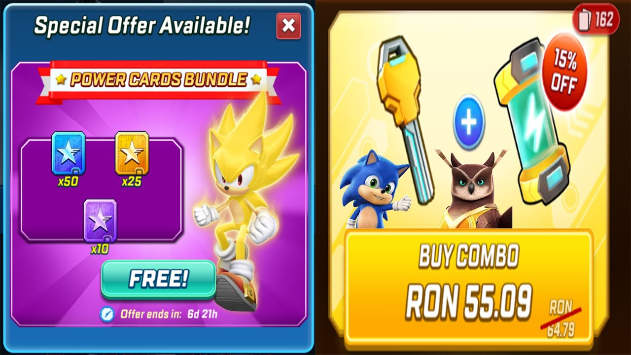 Sonic Forces Speed ​​Battle: Movie 1 Runner Recap Hunting Max Level Cards Baby Sonic & Longlcaw