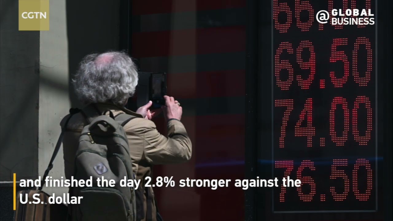The ruble against euro hits five-year high as EU prepares to pay for gas