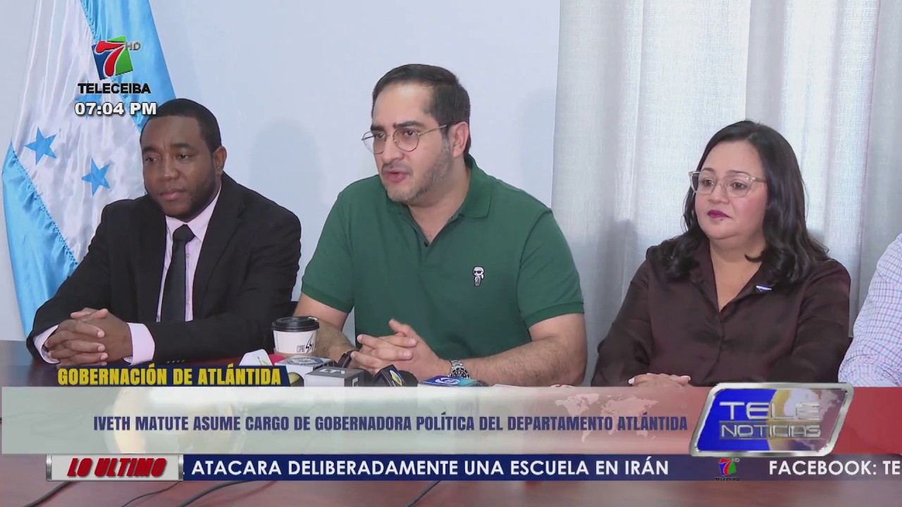 Iveth Matute asume cargo de gobernadora política del departamento Atlántida