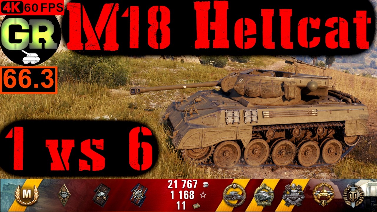66_World of Tanks M18 Hellcat WoT Replay - 8 Kills 2K DMG(Patch 1.4.0)