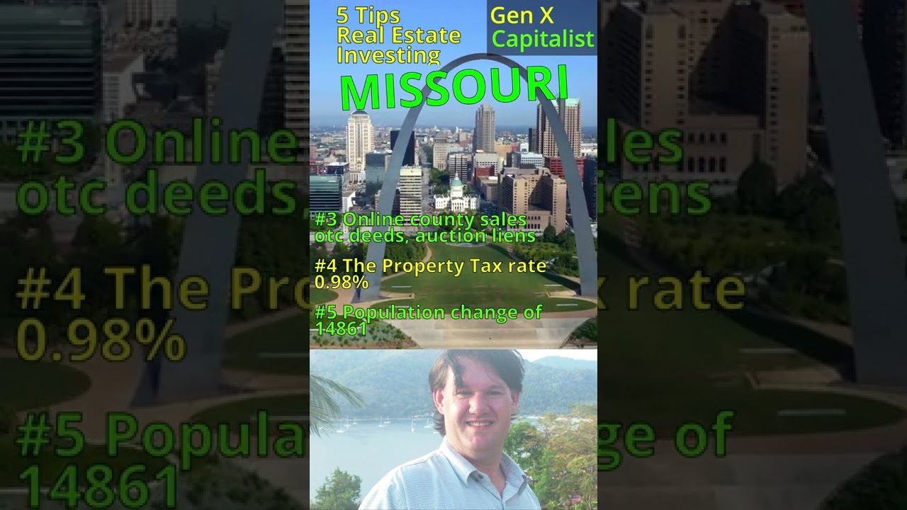 5 Things to know about MISSOURI Investing in Real Estate.