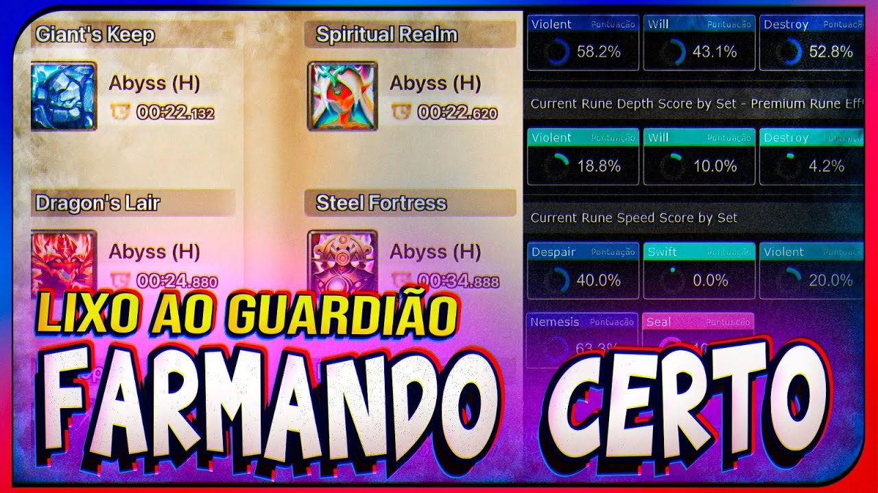 Farmando Certo: O Segredo Para Evoluir Rápido | Summoners War Brasil