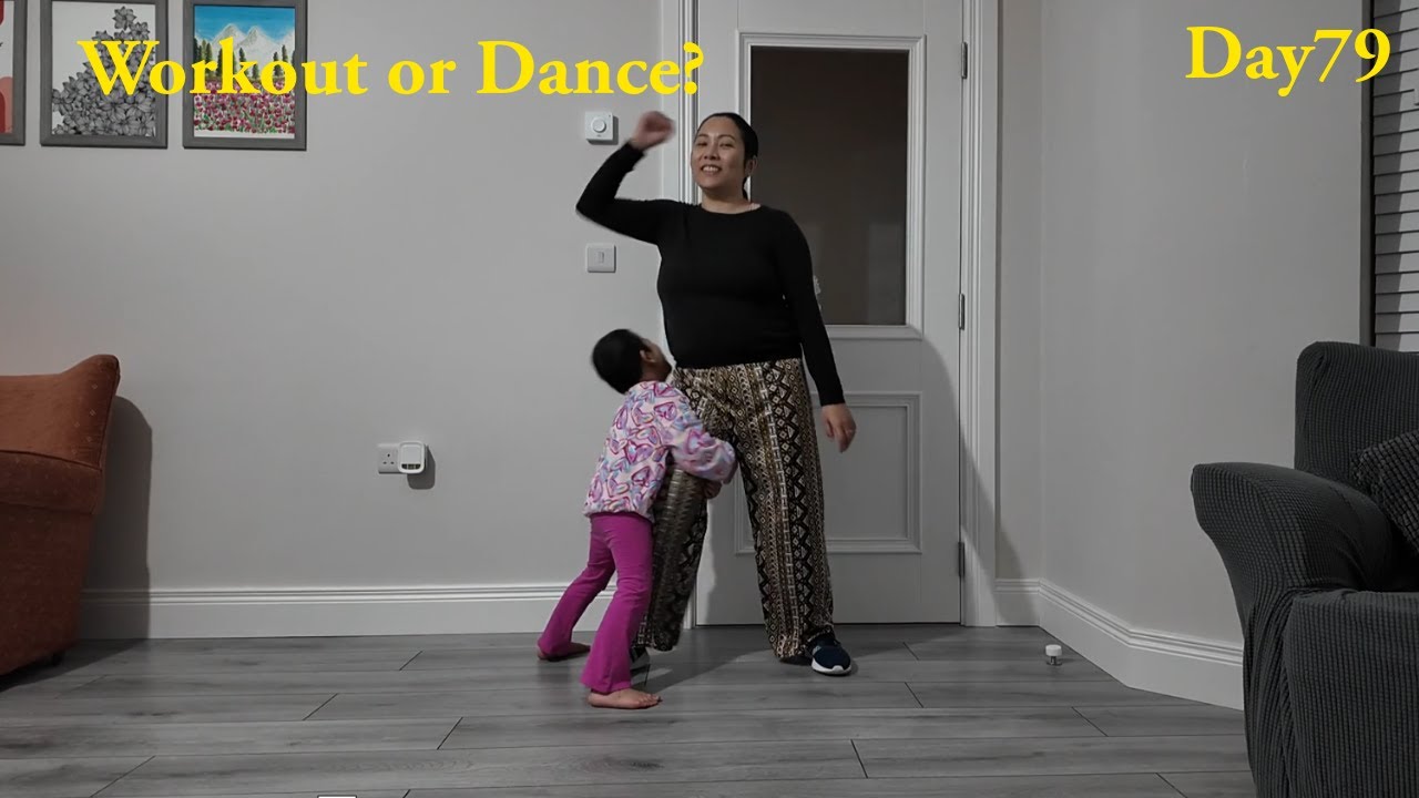 When Mom Tries to Workout but Daughter Wants to Dance 😂  Real Mom Life