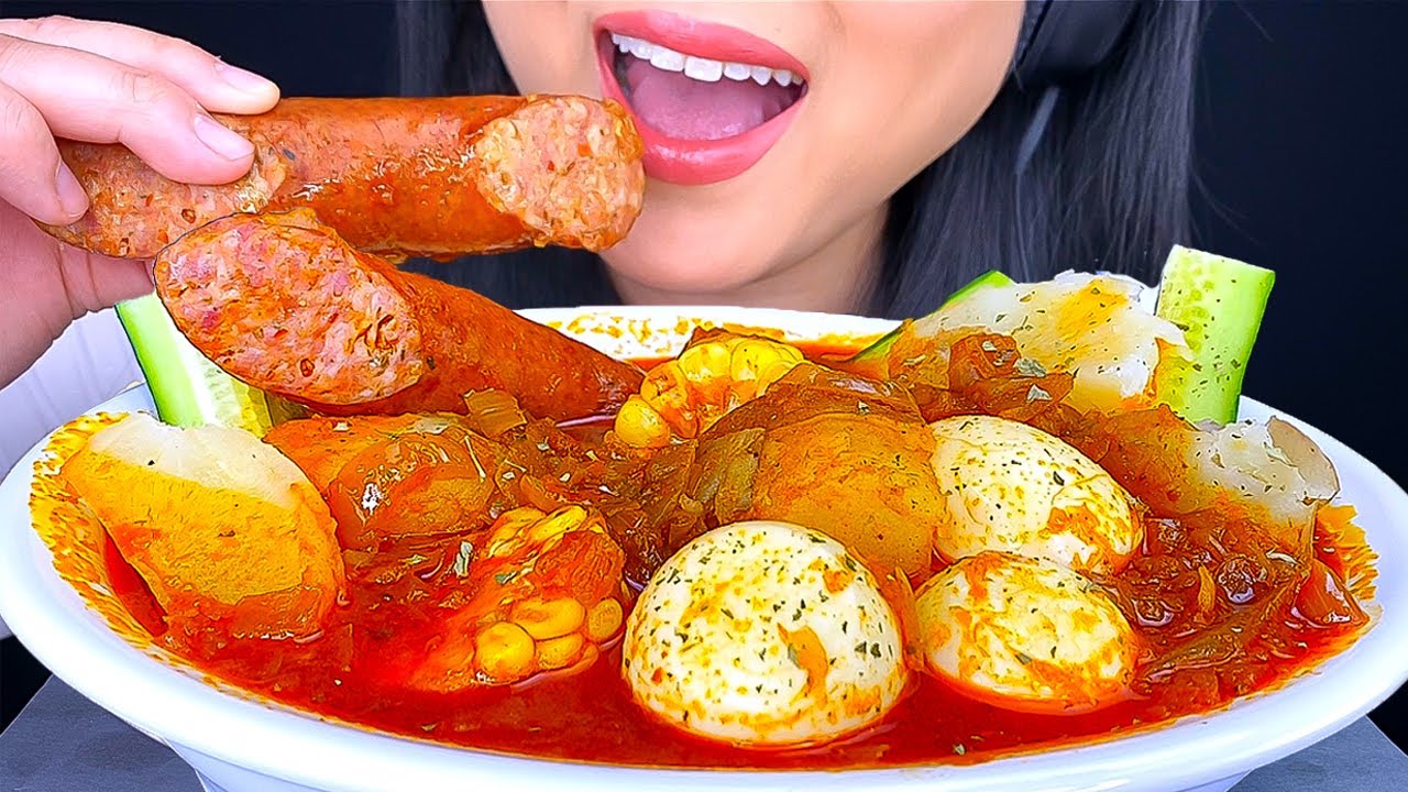 ASMR EGG AND POTATO BOIL EATING SOUNDS (EATING SHOW) ASMR Phan
