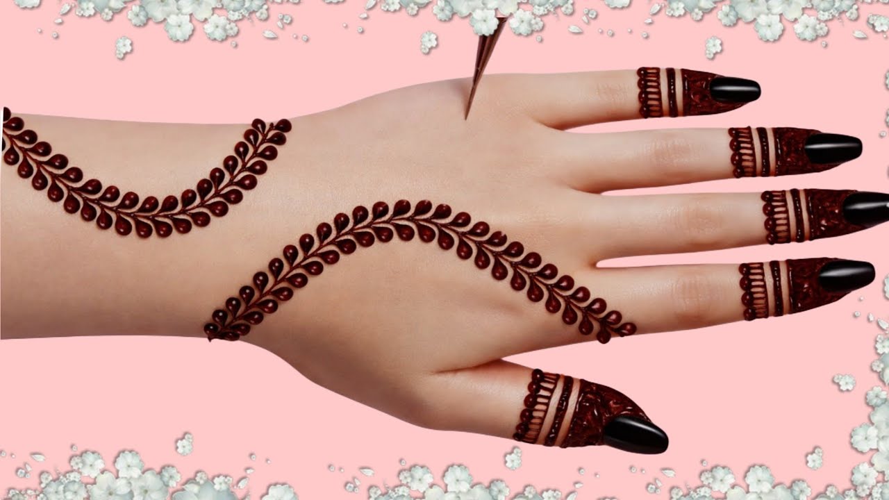 New Stylish Easy Trick Jewellery Mehandi Design / Back Hand Mehandi Design / Mehandi ki Design / 