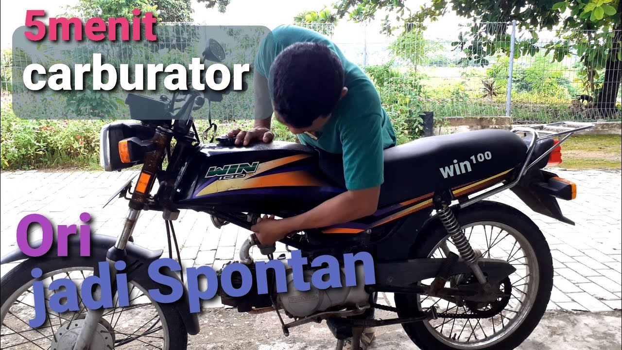 Tutorial Cara Stel seting KARBURATOR  honda WIN langsung joss