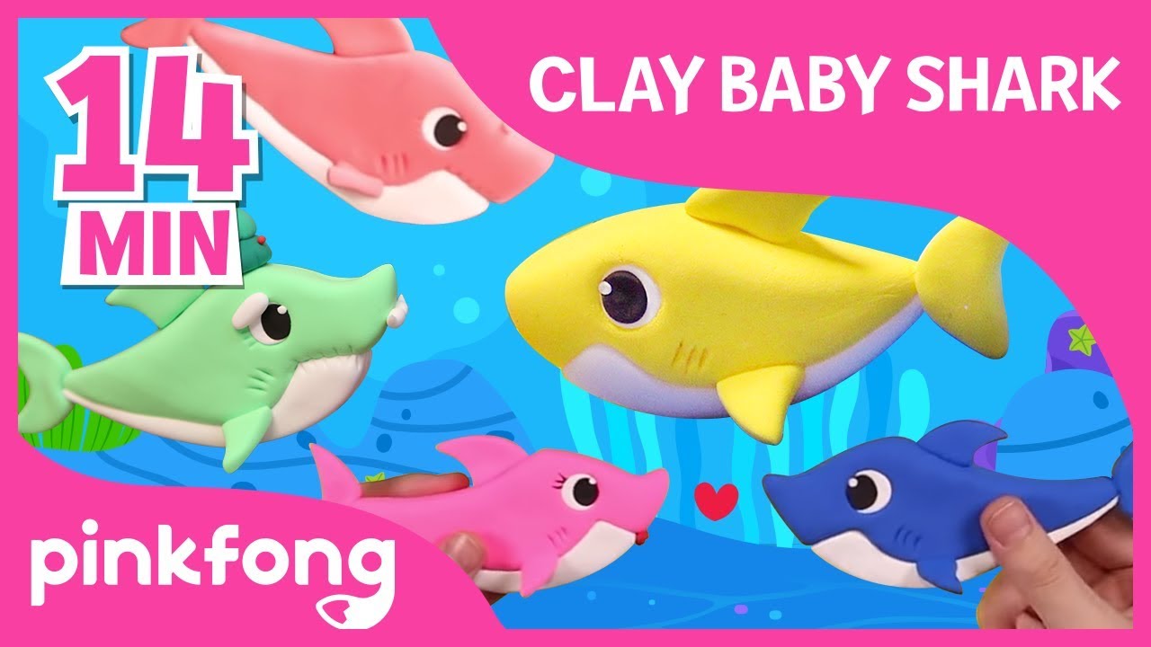 Clay Baby Shark and more | Clay Time | +Compilation | Pinkfong Crafts for Children