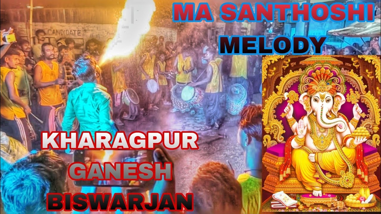 MA SANTHOSHI MELODY MEDINIPUR! KHARAGPUR GANESH BISWARJAN 2025! #shorts #youtubeshorts #sambalpuri 