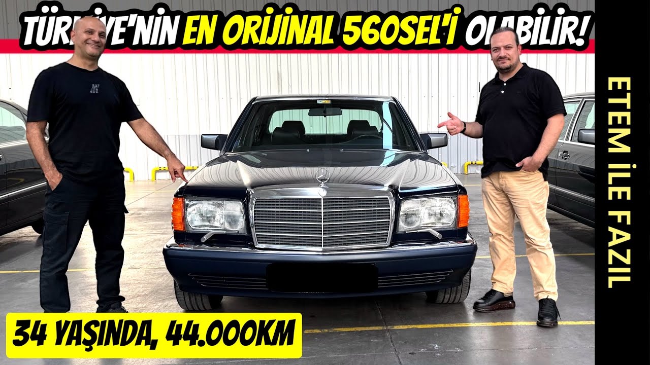 ETEM ile FAZIL | Mercedes 560SEL W126 | Sadece 44.000km, Boyalı Parçası Yok, Her Şeyi de Orijinal