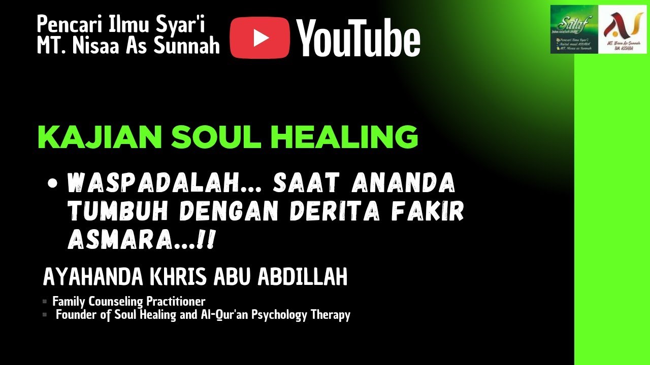 Waspadalah... Saat Ananda Tumbuh Dengan Derita Fakir Asmara ~ Ayahanda Khris Abu Abdillah