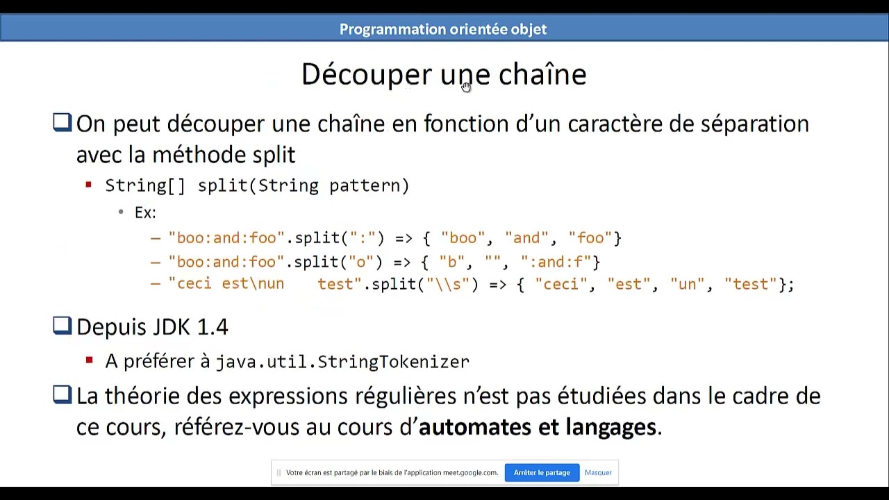 Les chaines de caractères
