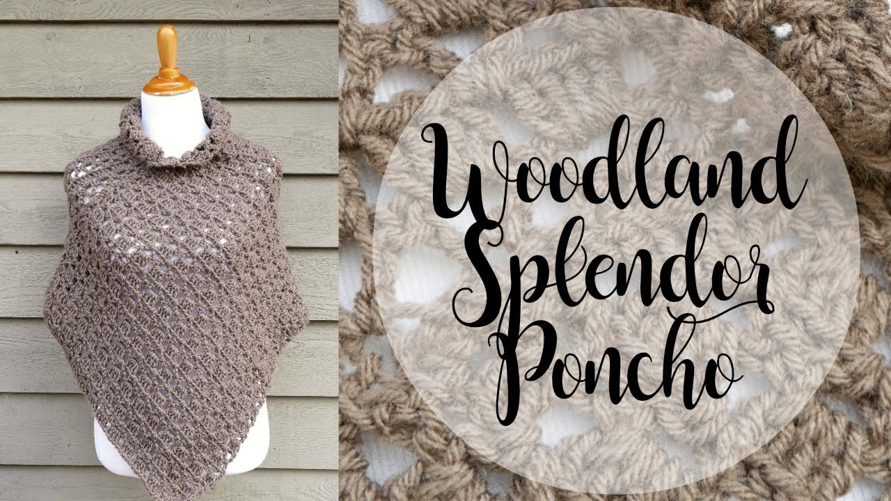 How To Crochet the Woodland Splendor Poncho (Beautiful For Fall!)