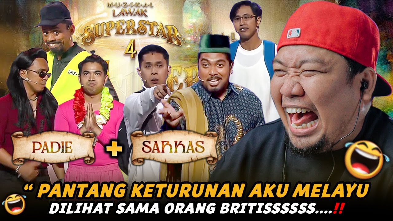 UAS JOIN S4RKAS ❓️🤣 ❗️ Muzikal Lawak Superstar 4 - Sarkas & Padie | REACTION