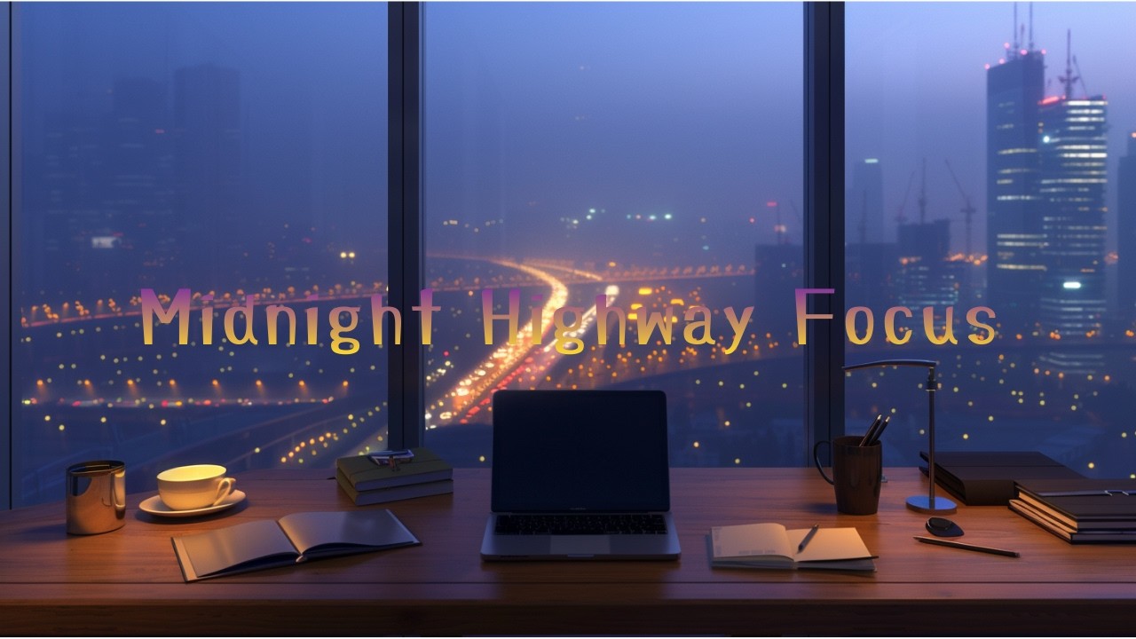 深夜の窓際のデスクで集中力を高める｜Late Night Desk by the Window | Deep Focus Ambience