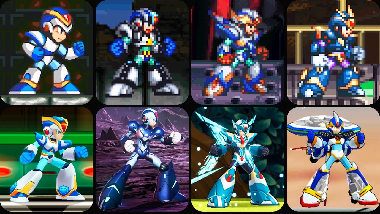 Evolution of Mega Man X Armors