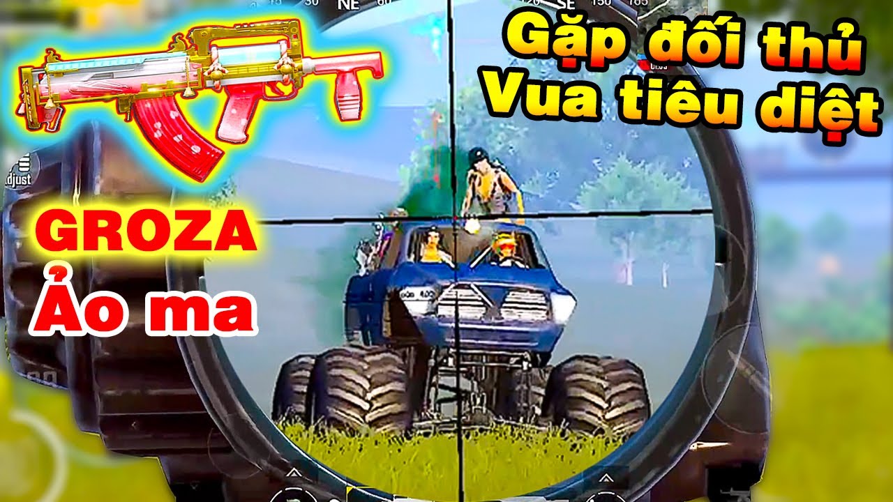Khi 2 kẻ đi săn gặp nhau - Groza vẫn là vũ khí mạnh để cân 4 [PUBG Mobile]