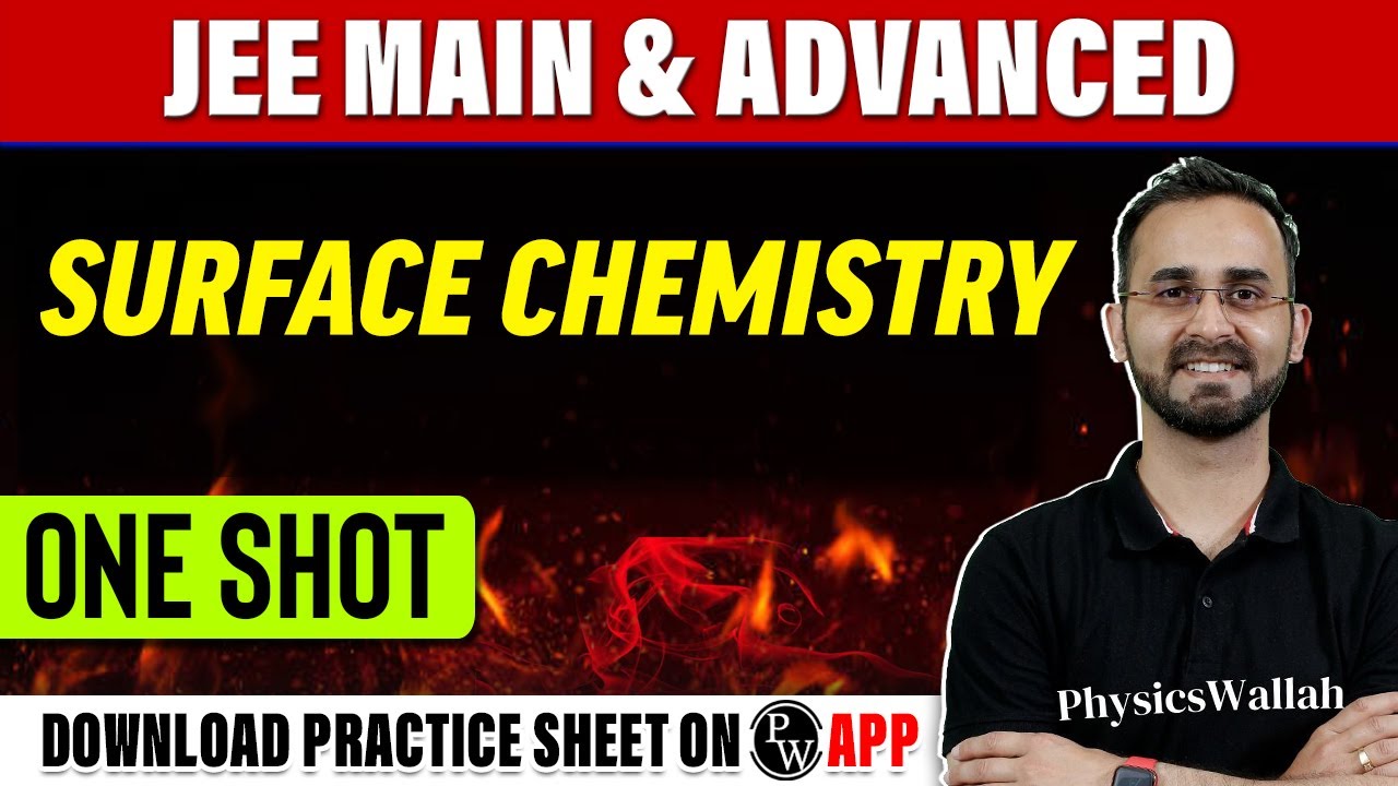 SURFACE CHEMISTRY in 1 Shot - All Concepts, Tricks & PYQs Covered | JEE Main & Advanced