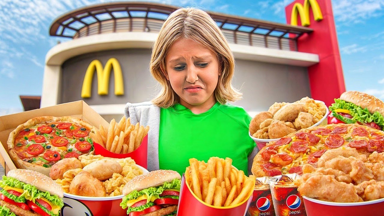 24 Stunden nur FASTFOOD essen 🍔 Wer hält durch? | Amelie Show DE