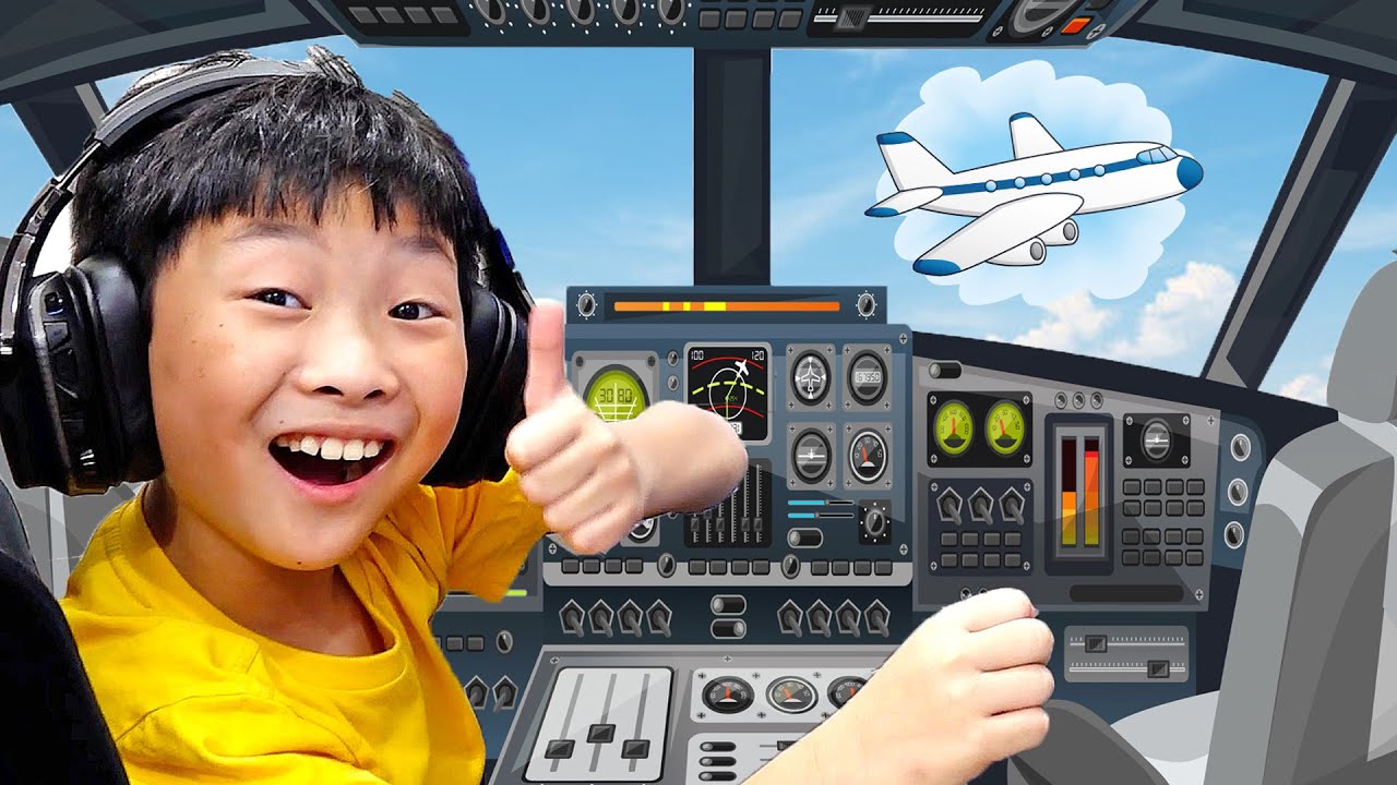 видеоигра самолет с кругосветным путешествием для детей  World Trip with Airplane Game for Kids