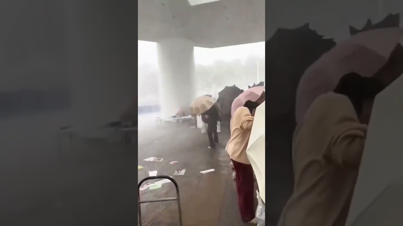 China's Worst Storm! 🌪️ Deadly Typhoon & Floods Leave Massive Destruction #shorts