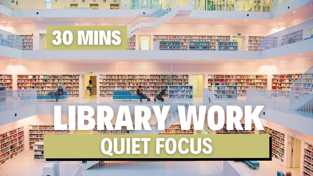 Work With Me in Stuttgart Library | 30-Min Laptop Focus Session (No Talking)