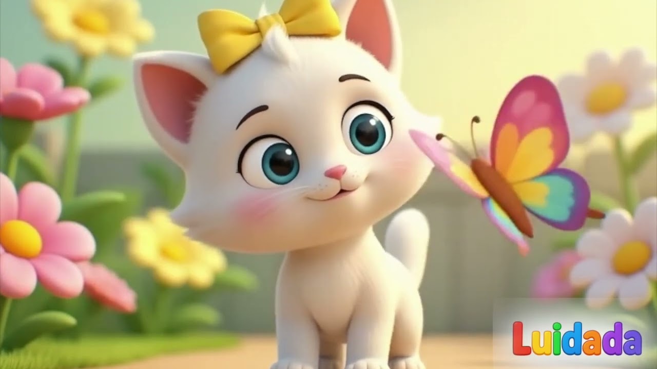 Gatinha Mimi e a Borboleta 🐱🦋 | M&uacute;sica Infantil para Beb&ecirc;s e Crian&ccedil;as