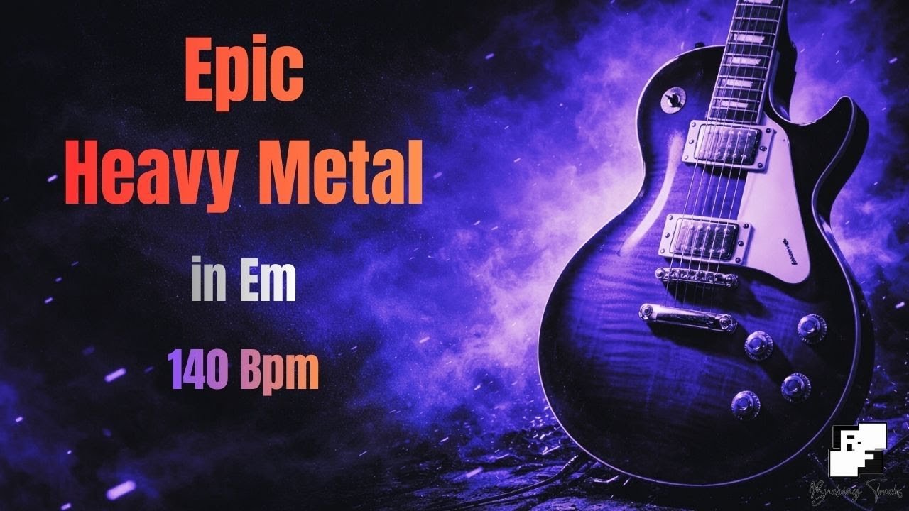 Epic Heavy Metal Backing Track in Em - 140 Bpm | Guitar Jam Track