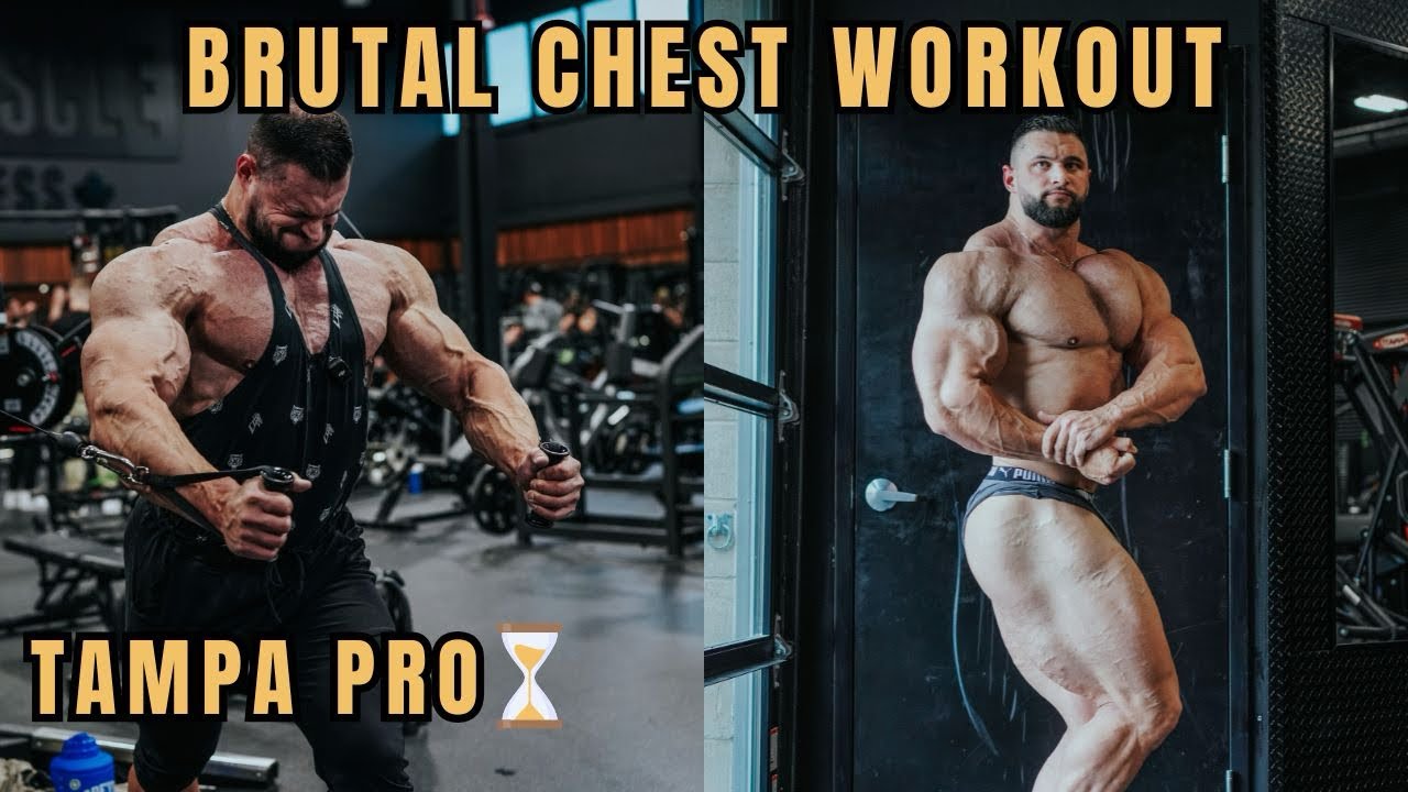 10 weeks out of Pro debut | Chest day and posing