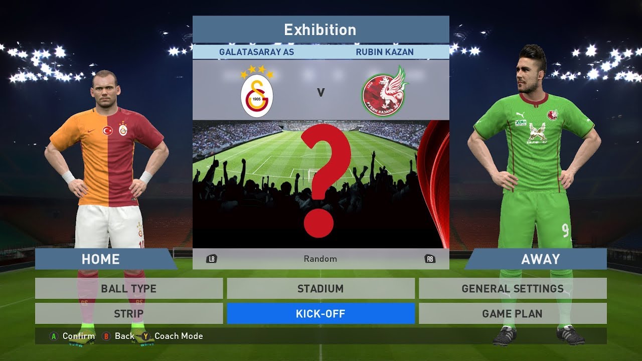 Galatasaray AS vs Rubin Kazan, T&uuml;rk Telekom Arena, PES 2016, PRO EVOLUTION SOCCER 2016, Konami, PC