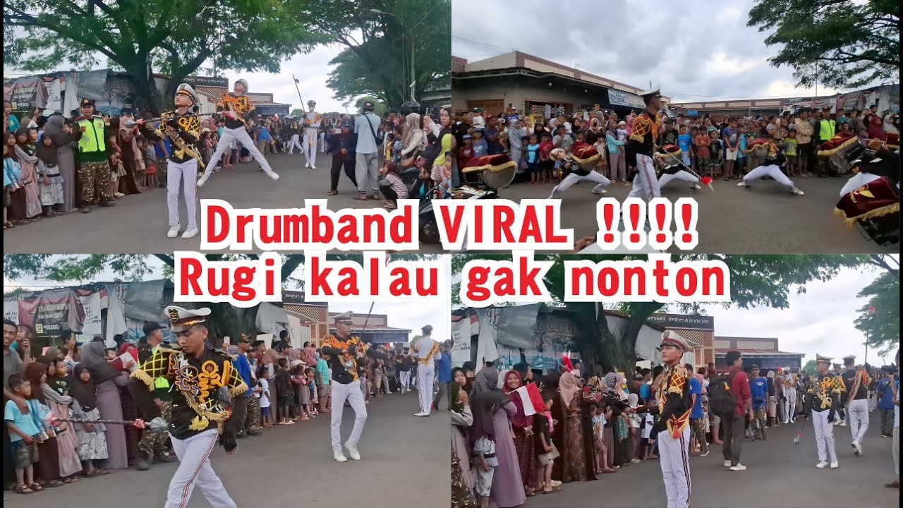 MERIAH !!! Drumband CHONDRO beraksi di Jalanan Karangdadap