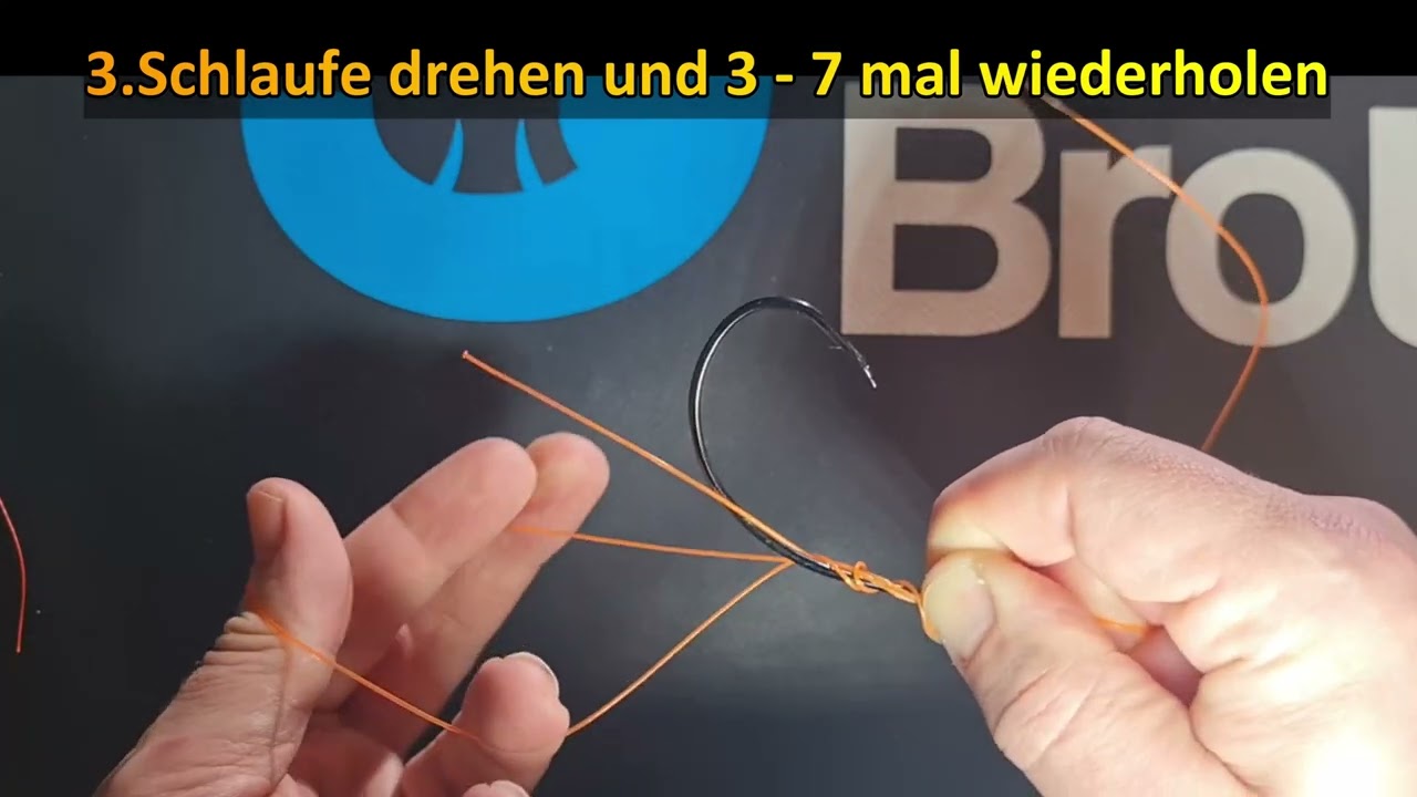 Wenn der No knot nicht mehr hilft: Whipping knot - speziell für sperrige monofile Schnüre