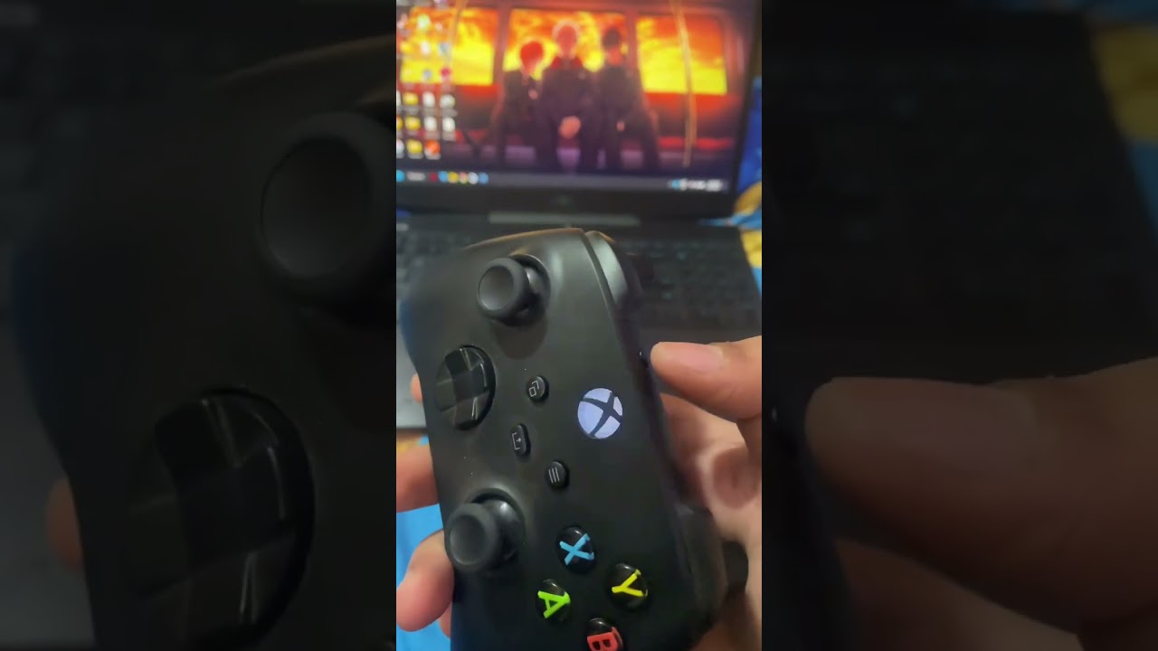 Как подключить контроллер Xbox к игровому ноутбуку #xbox #gamingpc #gaminglaptop #xboxcontroller