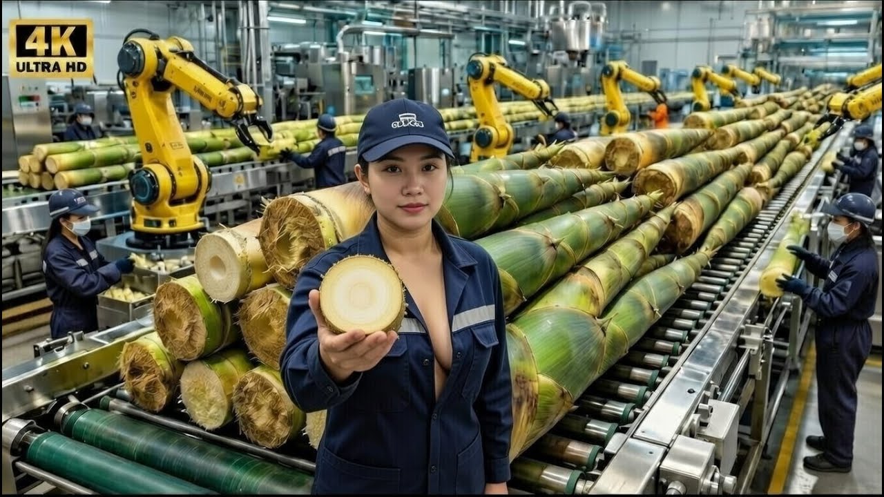 Inside the  factory Largest High-Tech Bamboo Shoot  Processing Factory USA You’ve Never Seen Before